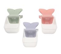 TOYANDONA Cuchara Medidora para Comida de Mascotas 3 Piezas Plástico Transparente Colores Rosa Gris Azul y Verde Claro Pala Dosificadora para Perros y Gatos Adecuado para Porciones