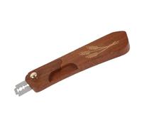 TOYANDONA Cuchillo para Pan de Acero Inoxidable y Madera para Cortar Baguette y Loaf con Protección Interna y Corte sin Esfuerzo Adecuado para Cocina y Horneado