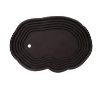 TOYANDONA Cuenca Grande para Tortugas con Rampa Abs Duradera Piscina Baño Reptiles Plataforma Descanso Habitat Tortuga Tanque Accesorios