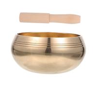 TOYANDONA Cuenco Budista de Meditación Hecho Mano Cuenco Tibetano para Yoga y Relajación con Mazo de Sonido Práctica de Mindfulness Casa o Estudio