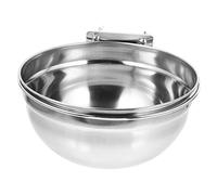 TOYANDONA Cuenco Colgante De Acero Inoxidable para Mascotas y Perros, Tazón Profundo 20x10 Cm, Comedero Práctico para Jaula, Uso Alimentación y Bebida