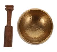 TOYANDONA Cuenco de Cuenco Hecho a Mano Varilla de Madera Cuenco Budista 9 5 Cm de Diámetro Color Cobre Multifuncional