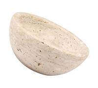 TOYANDONA Cuenco de Piedra Natural para Sauna, Difusor de Aroma, 1 Pieza | Acabado Beige de Estilo Vintage, Uso en Tocador o Encimera, Almacenamiento Seguro para Anillos