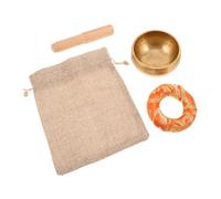 TOYANDONA Cuenco de Yoga de Cobre Hecho a Mano para Meditación Sonido Multifunción, Equilibrio de Chakras y Mejora del Sueño en Viajes al Aire Libre