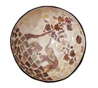 TOYANDONA Cuenco Decorativo de Cáscara Natural de Fruta Tropical, Tazón Pequeño Artesanal para Dulces y Frutos Secos, Recipiente Versátil para Almacenar Llaves, Adecuado para Decoración