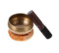 TOYANDONA Cuenco Tibetano Hecho a Mano para Meditación y Relajación Terapéutica Cuenco de Sonido de Decorativo Ligero para Yoga y Viaje Color Aleatorio