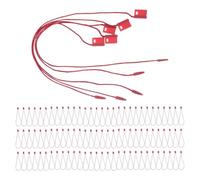 TOYANDONA Cuerda para Colgar Etiquetas de Precio y Ropa Cierre a Presión, Cuerda de Plástico Durable 18x0.8cm para Gestión de Inventario en Tiendas y Bricolaje