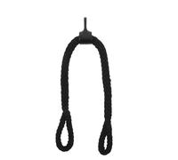 TOYANDONA Cuerda para Tríceps Resistente 0,7 M Negra Mango Antideslizante para Máquinas de Cable de Gimnasio en Casa, Accesorio para Entrenamiento de Fuerza y Ejercicios de Dominadas