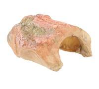 TOYANDONA Cueva de Ocultación para Reptiles de Resina Refugio Natural para Tortugas y Barbudos Decoración de Terrario y Acuario Plataforma para Mascotas para Hábitats de Reptiles