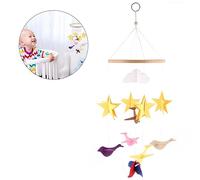 TOYANDONA Cuna Decoración Colgante Amuleto De Carillón De Viento Fieltro De Colores Adorno Ligero y Portátil