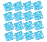 TOYANDONA Dados Acrílicos Transparentes 10 Caras 0-9, 20 Piezas para Juegos De rol y Aula, Dados Poliédricos Azules para Matemáticas y Juegos De Mesa Adultos