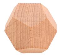 TOYANDONA Dados de Madera sin Números 12 Caras 1 Unidad para Juegos de rol, Matemáticas y Manualidades, Dado Educativo para Adultos y Accesorio Portátil para Fiestas y Juegos de Mesa