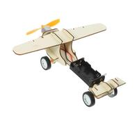 TOYANDONA De Avión Eléctrico De Madera DIY para Niños Juguete Científico Educativo Kit De Experimentos Científicos Adecuado para Desarrollo De Habilidades Prácticas Avión De Ensamblaje