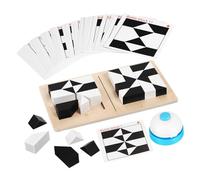 TOYANDONA de Madera para Niños y Adultos Juego de Ingenio Bloques de Construcción Hexagonales Compacto y Portátil para y Actividades Grupales 1 Juego