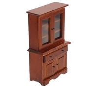 TOYANDONA De Muebles En Miniatura Accesorios para Decorar Casas De Muñecas Gabinete De Estantería De Casa De Muñecas Gabinete En Miniatura Mini Cajonera Marrón Claro Madera