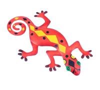 TOYANDONA Decoración de Pared Gecko de Hierro Colgante Ornamento Color Accesorio Metálico para