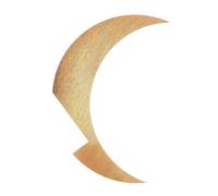 TOYANDONA Decoración de Pared Lunar Dorada Elegante Señal de Esquina de PVC Resistente para y Oficina Decoración Bohemia Estética para Sala y Dormitorio