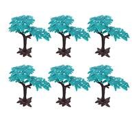 TOYANDONA Decoración Tarta Resina Manualidades Manualidades Artificial Plants 6pcs Adornos de paisaje Mini árbol de Pino Adornos de mesa Resina Decoracion Tarta