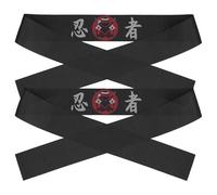 TOYANDONA Diadema Japonesa Reutilizable para Chef 2 Piezas Poliéster Cómodo Diseño Ninja Estilo Karate Accesorio de Cocina para Disfraz de Sushi Adecuado para Cocina Profesional y Uso