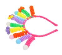 TOYANDONA Diadema Novedosa para Mujer y Niña con Diseño de Monstruo Divertido Diadema Elástica con Flores de Felpa y Acrílico Accesorio Original para Fiestas Carnaval y Disfraces