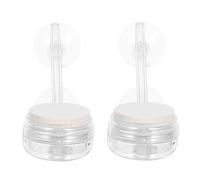 TOYANDONA Difusor de Burbujas Nanoburbujas para Acuarios 2 Piezas con Ventosa Piedra Difusora de Oxígeno de Baja Presión para Peces Disco Atomizador de Aire para Estanques Pequeños