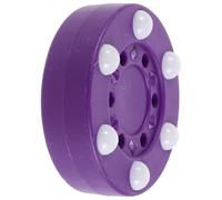 TOYANDONA Disco de Hockey sobre Patines de 3 Pulgadas para Entrenamiento, Puck de Plástico Morado Seis Rodillos, Disco de Práctica para Hockey Callejero E Interior, Equipo de Entrenamiento