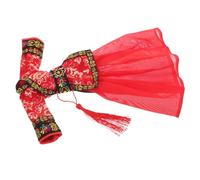 TOYANDONA Disfraz para Muñeca Niña Estilo Chino Antiguo en Poliéster Rojo Diseño Elegante para Celebraciones Festivas y Ocasiones Obsequios