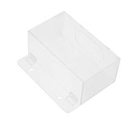 TOYANDONA Dispensador de Máscaras de Acrílico Transparente con Tapa, Montaje en Pared, Ahorro de Espacio y Minimización de Contacto Manual para Entradas y Clínicas