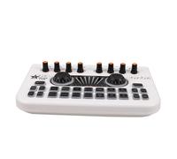 TOYANDONA Dj Mixer Board Sound Card Digital Mixing Console With Stereo Effects For Live Streaming Karaoke Mobile Performance And Recording Portable Audio Mixer Compatible With Smartphones