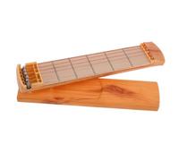 TOYANDONA Entrenador De Mástil Para Guitarra Portátil De Bolsillo 6 Trastes y Madera, Herramienta Práctica Para Principiantes, Guía Para Aprender Acordes y Diapasón Compacto Para Viajes