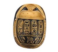 TOYANDONA Escarabajo Egipcio de Resina Vintage Decoración de Mesa Grande Dorado Adorno para Hogar y Oficina