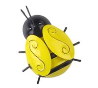 TOYANDONA Escultura Mural de Abeja de Hierro para Decoración de Jardín Exterior, Arte de Pared Metálico 3d Grande, Resistente para Terraza y Patio, Adorno Colgante Decorativo