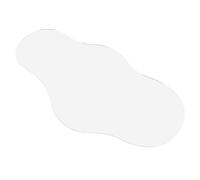 TOYANDONA Espejo Decorativo para Estanque Navideño Forma Irregular, Panel de 30x17 Cm, Superficie Reflectante Transparente para Paisajes de Pueblo Navideño, Accesorio Ligero para Decoración