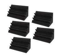 TOYANDONA Espumas Absorbentes De Sonido Antiflama 5 Piezas 12x12x24 Cm Negras Para Aislamiento Acústico, Trampas De Graves De Esquina y Material Insonorizante Para Estudio, Ktv y Sala De Música