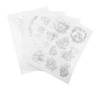 TOYANDONA Estabilizador Soluble Agua para Bordado 4 Hojas Tamaño Estándar Papel Lavable para Costura a Mano Suministros para Bordar Camisas y Proyectos DIY