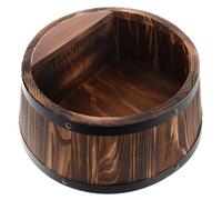 TOYANDONA Estante Botellero de Pared Barril Whisky 35x30 Cm Hierro Vintage Rústico Multifuncional para Decoración Hogar y Almacenamiento de Licores y Vinos