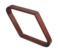 TOYANDONA Estante Triangular de Madera para Almacenamiento de Bolas de Billar, Accesorios para Mesa de Billar, Color Marrón, Preserva la Calidad del Paño, Adecuado para Salas de Juego