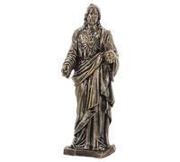 TOYANDONA Estatua de Jesús: Estatua de Jesús en Miniatura de latón, decoración - Figura pequeña para Paisaje de Musgo - Adorno de Escritorio, pequeño Juguete Espiritual para niños