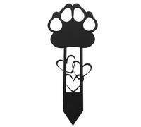 TOYANDONA Estatuas conmemorativas para Perros en el jardín: Marcadores de tumbas para Mascotas al Aire Libre - Decoraciones de Metal Impermeables para cementerios - Lápidas con estaca para el