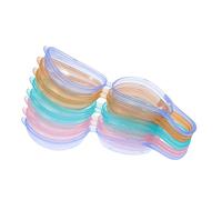TOYANDONA Estuche para Chupetes Portátil para Ñiño, Caja Guarda Chupetes de Plástico Resistente, Ligero y Compacto, Adecuado para Maternidad y Paseo, Set de 8 Unidades Color Aleatorio
