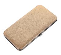 TOYANDONA Estuche para Pinzas de Pestañas de Metal Dorado Bolsa Portátil para Almacenamiento y Transporte Accesorio Compacto para Organización de Pinzas de Injerto Adecuado para Uso