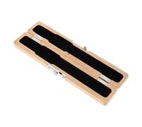 TOYANDONA Estuche Rígido Para Cabezales De Flauta De Madera Natural, Resistente a Golpes y Arañazos, Portátil y Ligero Para Transporte y Almacenamiento Seguro En Viajes y Conciertos
