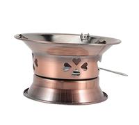 TOYANDONA Estufa De Alcohol De Acero Inoxidable para Camping Al Aire Quemador Portátil Antideslizante y Ligero para Cocina Portátil y Utensilios De Mochilero