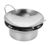 TOYANDONA Estufa De Alcohol Olla Pequeña Inoxidable Herramienta De Cocina con Doble Asa