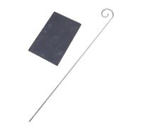 TOYANDONA Etiquetas colgantes de hierro pizarra marcador de jardín decoración floral jardineria jardinerad vegliss etiqueta de etiqueta de planta cartel de bienvenida del jardín Black