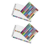 TOYANDONA Etiquetas Impermeables para Cuadros Eléctricos de Pvc, Juego de 2 Sets Espacios para Escribir, Ideales para Organizar y Identificar Circuitos en Cajas de Interruptores