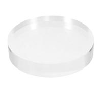 TOYANDONA Exhibidor de Joyas y Cosméticos Acrílico Transparente, Base Redonda 10x2 Cm, Organizador Compacto para Anillos y Coleccionables, Soporte Resistente para Decoración en Hogar