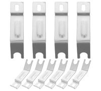 TOYANDONA Extensores de Eje de Perno para Ruedas de Entrenamiento de Bicicleta Infantil, Soporte de Montaje para Horquilla, Acero Inoxidable, Color Plateado, 5 Pares, Accesorios