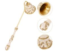 TOYANDONA Extintor de Velas Vintage Metálico con Mango Accesorio para Hogar Que Apaga Mechas sin Humo ni Salpicaduras Reutilizable y Ergonómico