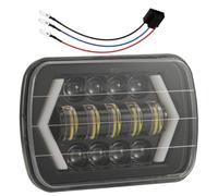 TOYANDONA Faro Delantero LED Todoterreno de 7 Pulgadas 300w Negro | Ip67, 6000k, 15000lm, Aluminio y Plástico, Uso para Camión y Coche Offroad